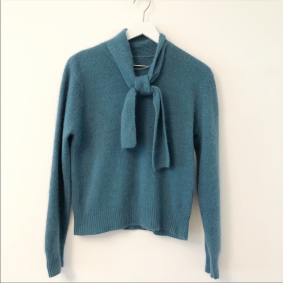 Sweaters - Soft Cozy Tie Neck Sweater
